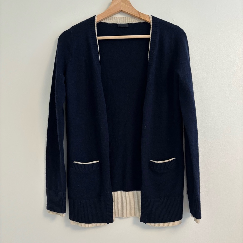 Wren Navy and Cream Women's Sweater